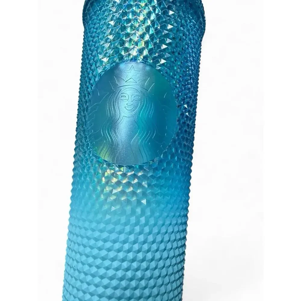 2023 Starbucks Gradient Blue Bling Ombre Studded Tumbler Venti Cup 24oz NEW